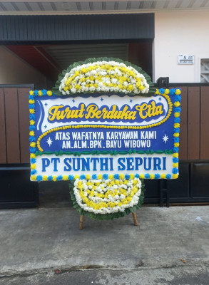 Papan Bunga Duka di Botoputih
